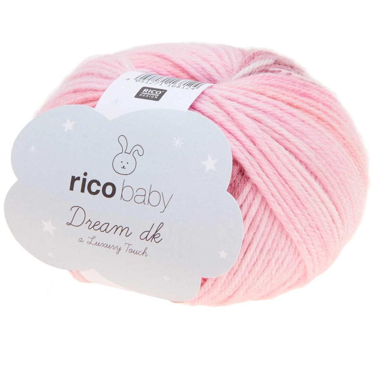 Rico Design Baby Dream Luxury Touch dk 50g 115m bordeaux