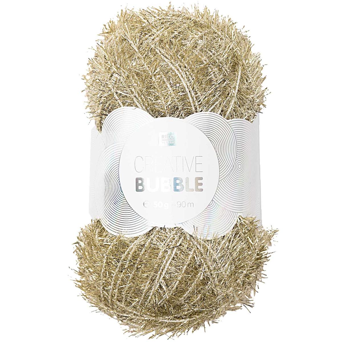 Rico Design Creative Bubble 50g 90m metallic gold Rico Design Creative Bubble 50g 90m metallic gold