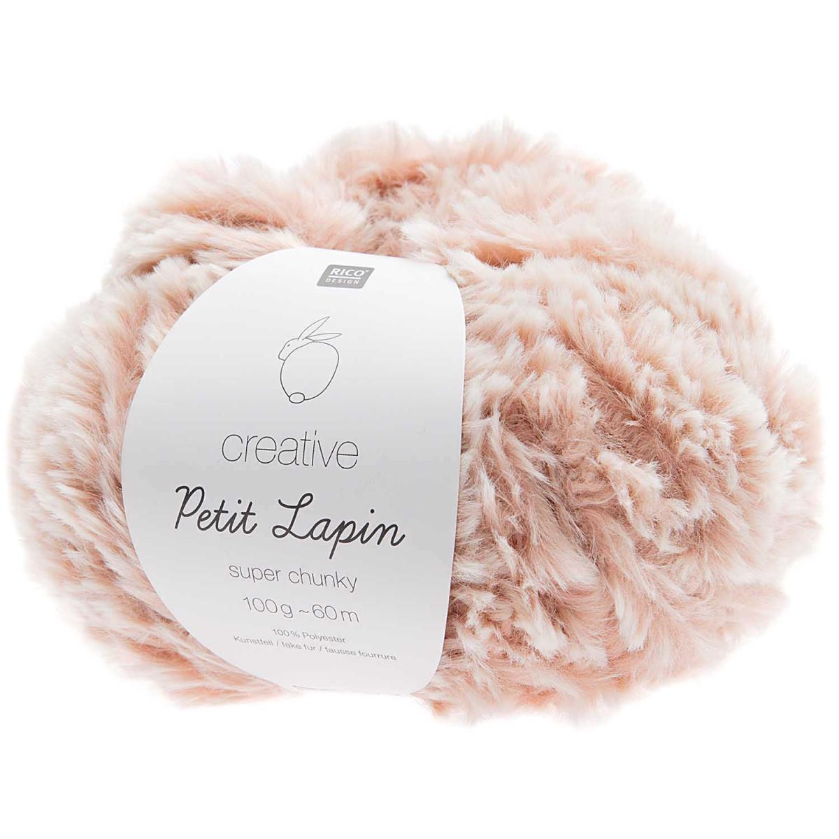 Rico Design Creative Petit Lapin Super Chunky 100g 60m rosa Rico Design Creative Petit Lapin Super Chunky 100g 60m rosa