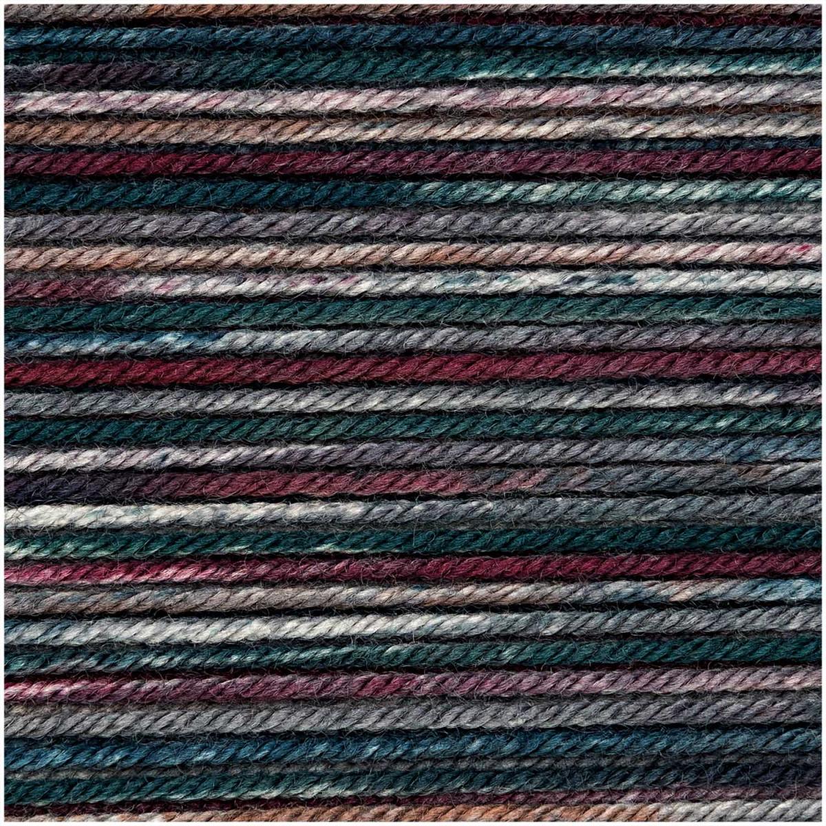 Rico Design Essentials Merino Print dk 50g petrol mix