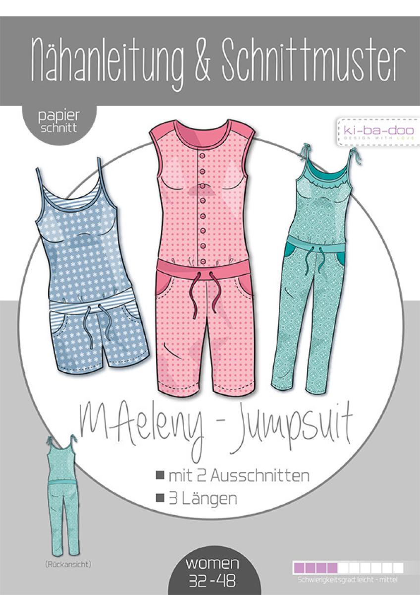 Jumpsuit "MAeleny" - von ki-ba-doo Papierschnittmuster Jumpsuit "MAeleny" - von ki-ba-doo Papierschnittmuster