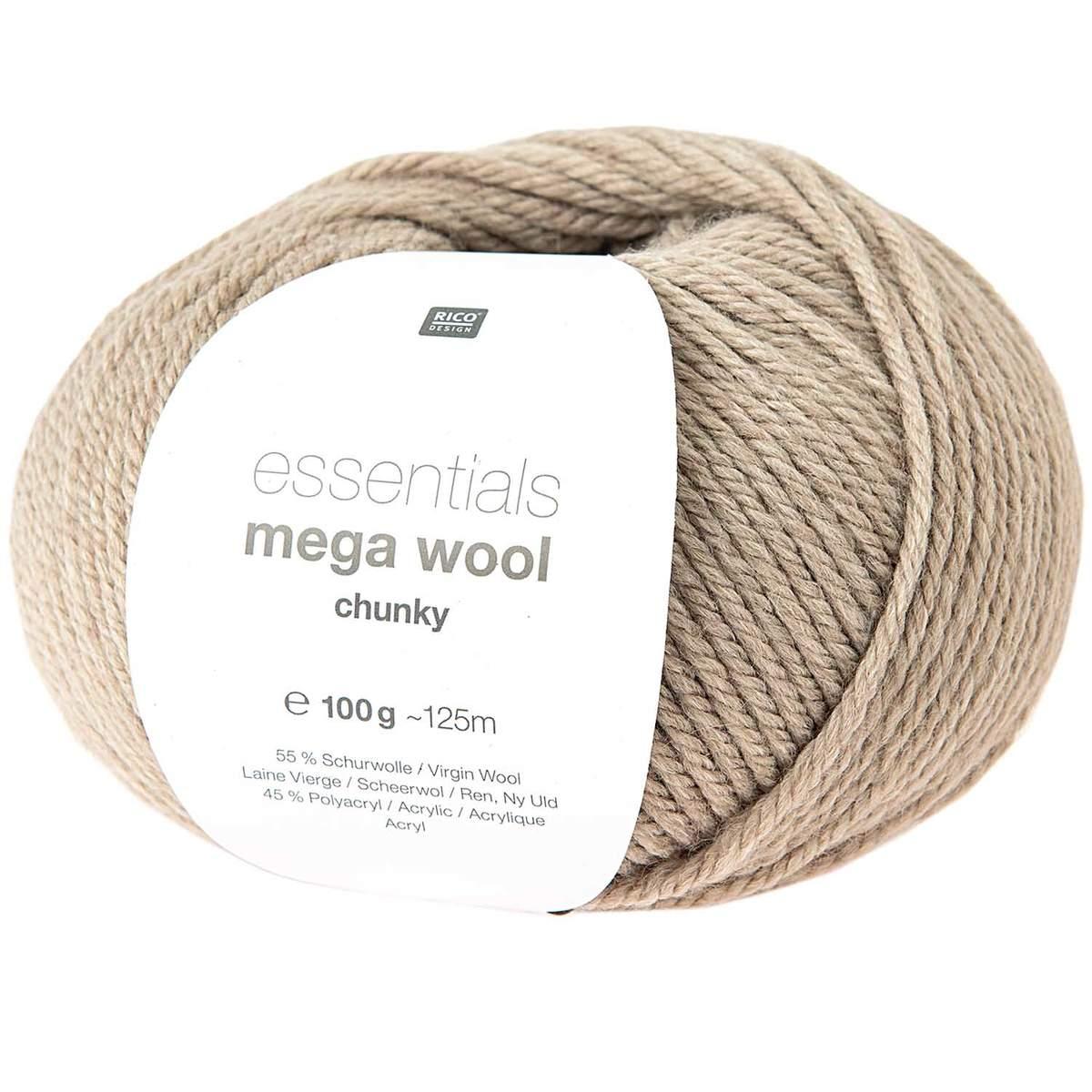 Rico Design Essentials Mega Wool chunky 100g 125m natur Rico Design Essentials Mega Wool chunky 100g 125m natur