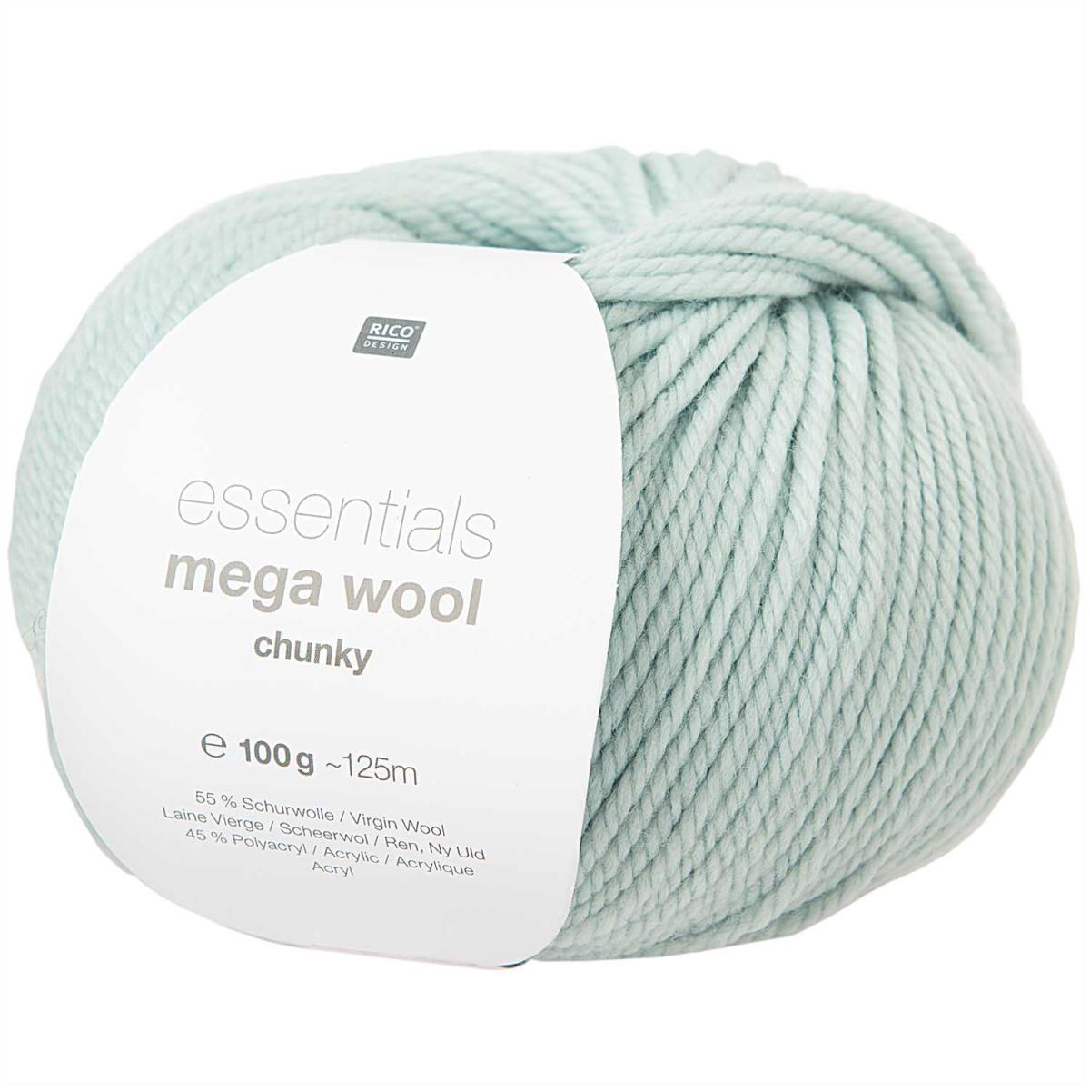 Rico Design Essentials Mega Wool chunky 100g 125m mint Rico Design Essentials Mega Wool chunky 100g 125m mint