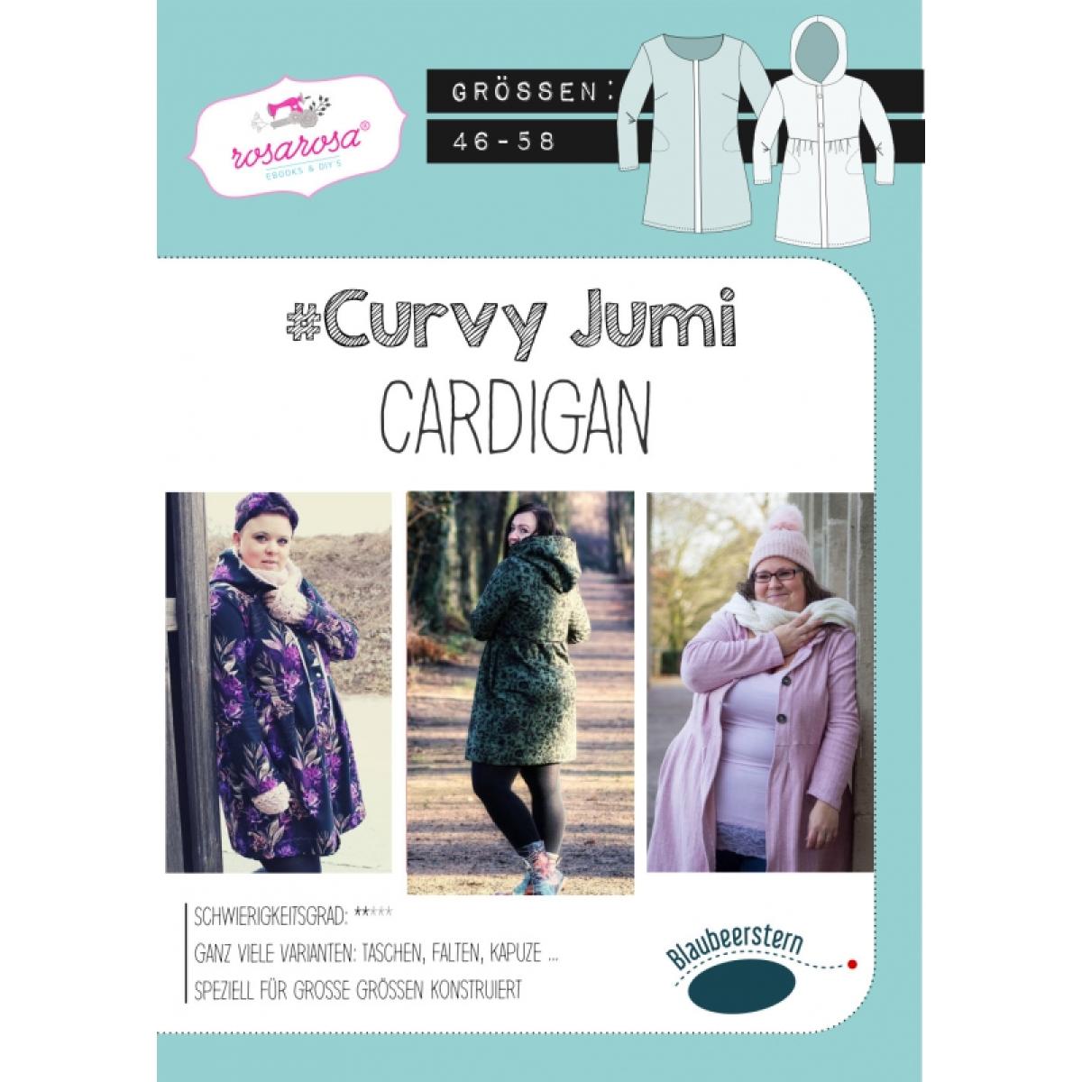 "Curvy Jumi" Cardigan von rosarosa