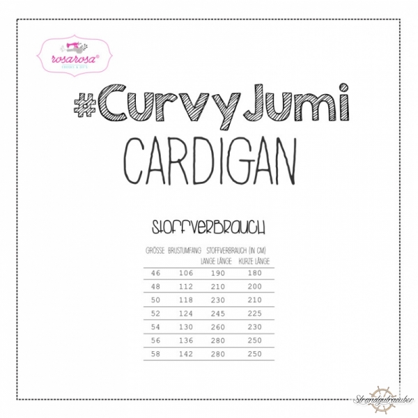 "Curvy Jumi" Cardigan von rosarosa