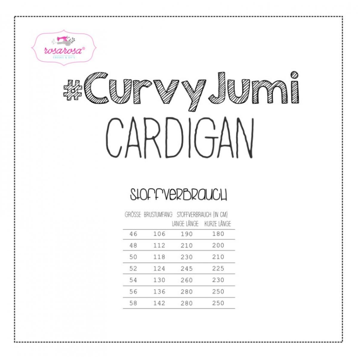 "Curvy Jumi" Cardigan von rosarosa