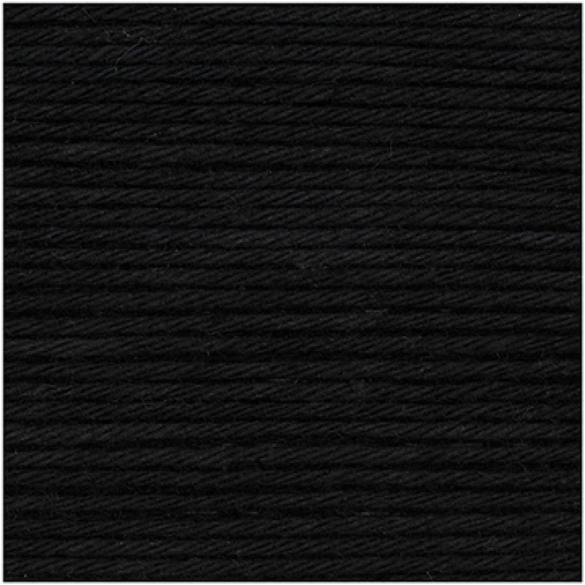 Ricorumi DK Häkelgarn Farbe 060 schwarz