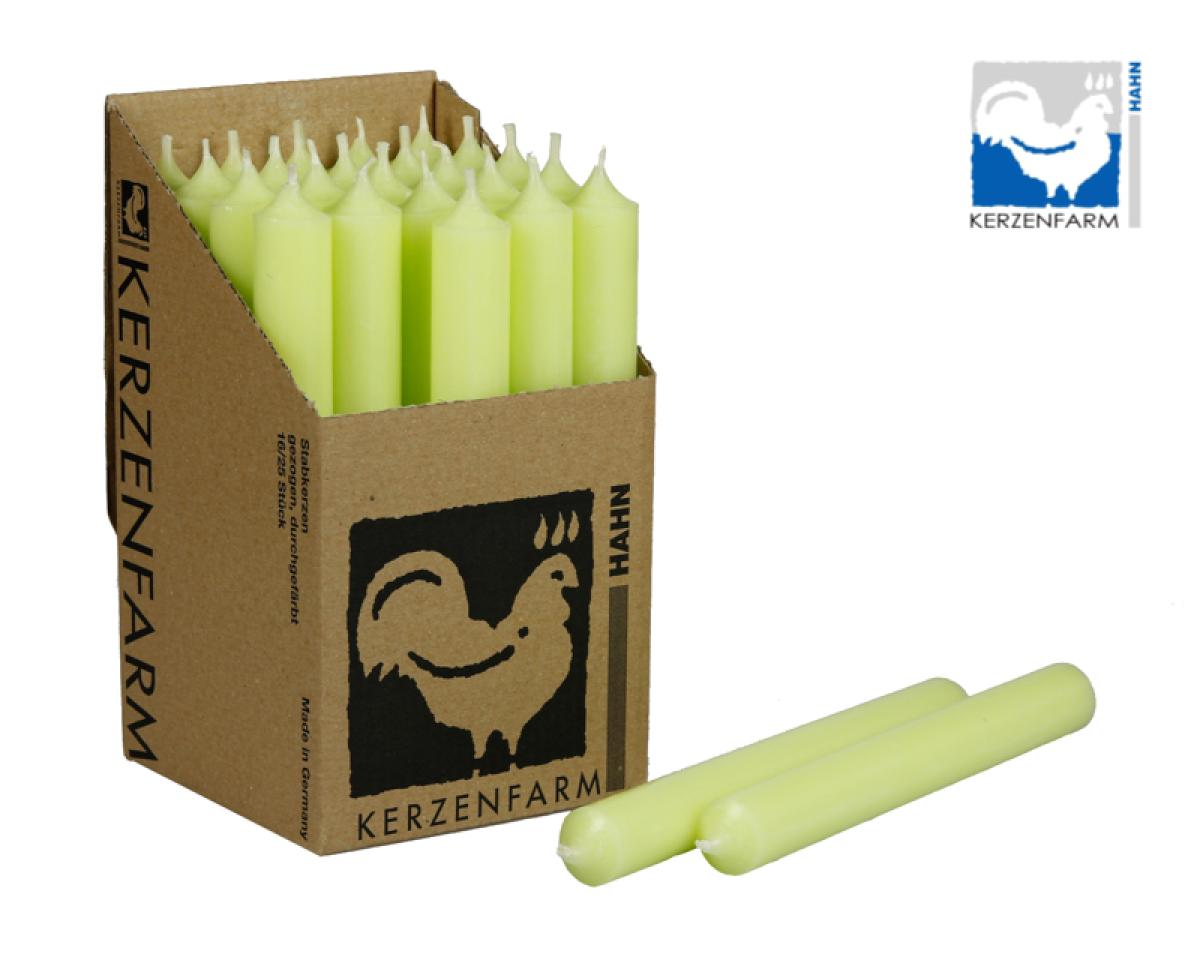 Stabkerze - pastellgrün 18cm lang - 22mm Durchmesser Stabkerze - pastellgrün 18cm lang - 22mm Durchmesser