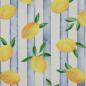 Preview: Sommerlicher Baumwoll Canvas mit mediterranem Zitronenmuster