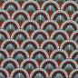 Preview: Detailaufnahme des geometrischen Canvasstoffs von Claire's Creative Forest