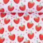 Preview: Jersey Stoff mit Erdbeeren von JaTiJu für Swafing