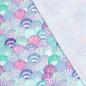 Preview: Badelycra Badestoff Muscheln mint
