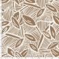 Preview: BBaumwolle Satin - Blätter braun / ecru