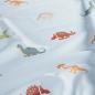 Preview: Badelycra Badestoff Dinosaurier hellblau
