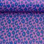 Preview: Kunstleder Leo Brush Wild Lilac Blau by Cherry Picking