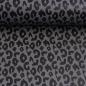 Preview: Kunstleder Leo Brush Wild Schwarz Grau by Cherry Picking