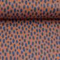 Preview: Kunstleder Brush Wild Braun Blau by Cherry Picking