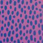 Preview: Kunstleder Brush Wild Lilac Blau by Cherry Picking mit Pinseltupfen
