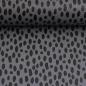 Preview: Kunstleder Brush Wild Grau Schwarz by Cherry Picking