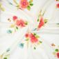 Preview: Musselin Hilco "Peonia" ecru mit großen Blumen