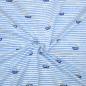 Preview: Hilco Jersey "Sea life" Boote und Streifen, maritim