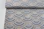 Preview: Jersey "Wellen" Ethno blau, beige