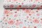 Preview: Jersey "Rosen" weiß mit rosa Rosenblüten