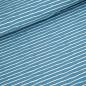 Preview: Bio-Jersey "Good Vibes" Wellenstreifen by Stoffonkel - beach house blau
