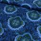 Preview: Canvas Stoff Mandala Blau Grün