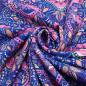 Preview: Canvas Stoff mit Mandala Muster in Blau und Pink aus Baumwolle