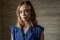 Preview: Fibre Mood Special no. 3  "Perla", Gewebte Baumwolle blau brushed lines - FM31032410