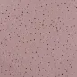 Preview: Musselin altrosa mit Schimmer und schwarzen Punkten