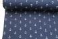 Preview: Musselin Anker - dunkelblau