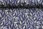 Preview: Musselin "Lavendel Zweige" dunkelblau