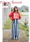 Preview: Fibre Mood 29 "Dasha" Baumwolle Streifen blau weiß - FM31033170