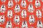 Preview: Patchworkbaumwolle „Hanging with my Gnomies" Wichtelweihnachten rot