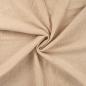 Preview: Musselin Stoff Sand mit Gold Lurex