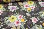Preview: French Terry „Autumn Boquet“ - dunkelbraun by Hilco