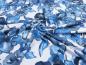 Preview: French Terry „Blue Flowers" blaue Blumen, watercolour