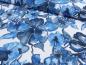 Preview: French Terry „Blue Flowers" blaue Blumen, watercolour