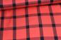Preview: "Checks" - kariert rot / schwarz