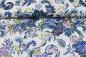 Preview: Viskose Stoff "ethno love" Paisley Blumen Muster lila