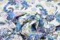 Preview: Viskose Stoff "ethno love" Paisley Blumen Muster lila