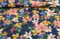 Preview: Viskosejersey "Hibiskus" blau