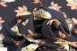 Preview: Viskose Twill "Blumen" schwarz/braun