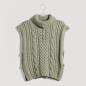 Preview: Rico Design Soft Alpaca in Salbei 023 – Pullunder mit Zopfmuster