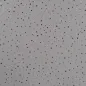 Preview: Musselin hellgrau mit schwarzen Punkten