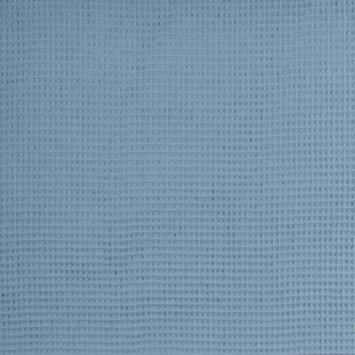 Waffelpiqué Nelson uni - rauchblau