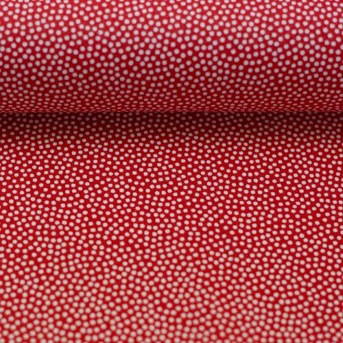 Baumwollstoff Dotty rot weiße Punkte Swafing
