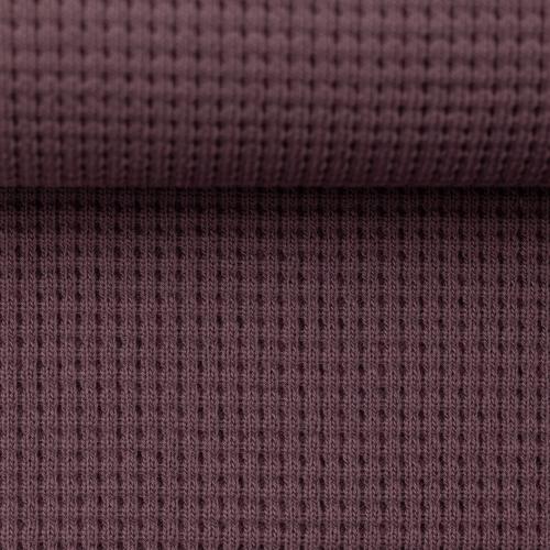 Waffelsweat Waffelstrick "Oslo" mauve